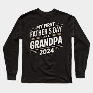 First Time Grandpa Est 2024 Long Sleeve T-Shirt